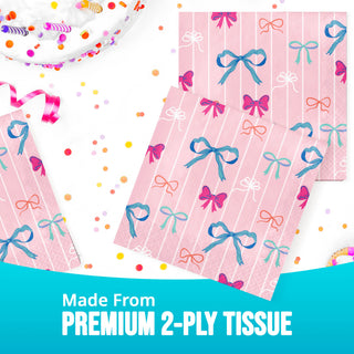 Bow Bash Luncheon Napkins | 16 Pack