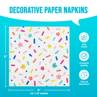 Birthday Brights Beverage Napkins | 16 Pack