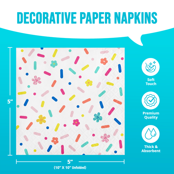 Birthday Brights Beverage Napkins | 16 Pack