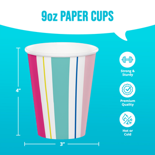 Birthday Brights Paper Cups | 8 Pack