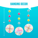 Birthday Brights Striped Table Cover