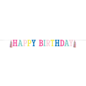 Birthday Brights Ribbon Banner with Tassels