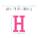 Birthday Brights Ribbon Banner with Tassels
