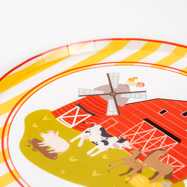 Farm Animal Party Plate
