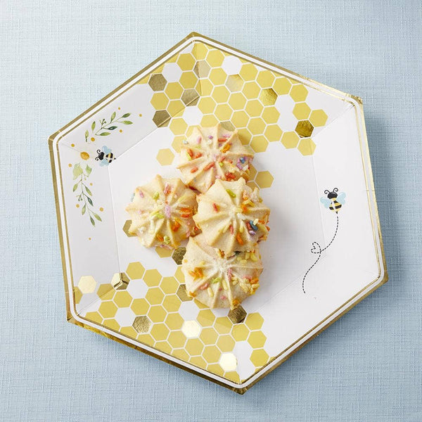Complete Sweet As Can Bee Baby Shower 207 Piece Bundle - 16 Guests