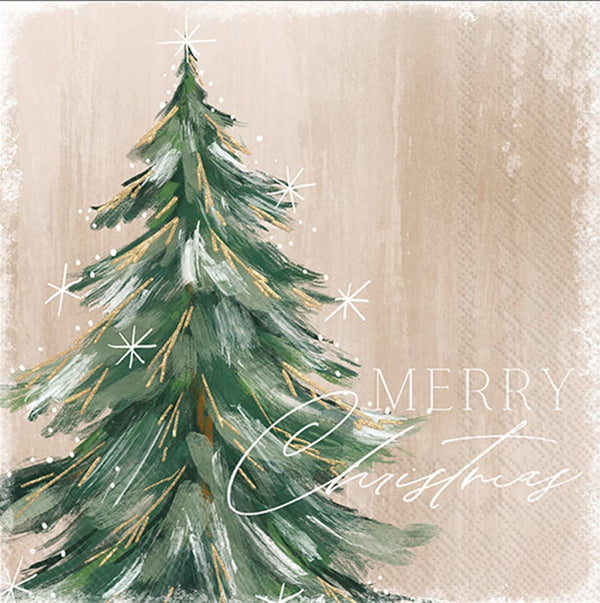 Gilded Tree Christmas Dessert Plates