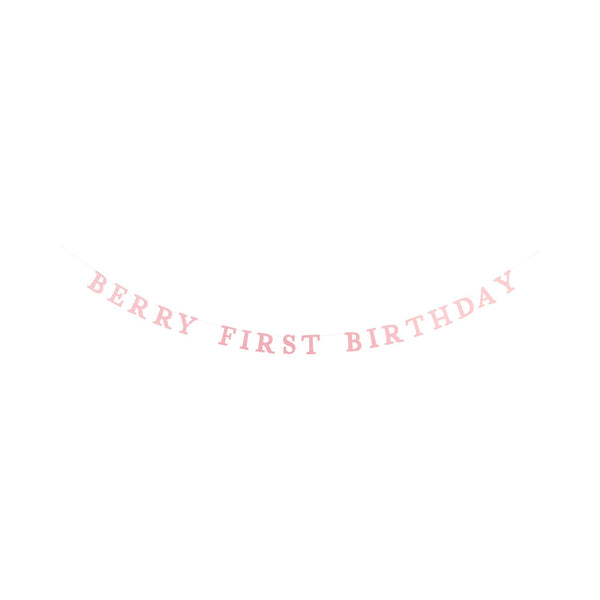 Berry First Birthday Banner Set