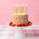 Gold Twirl Birthday Candles - 8 Pack | Party Supplies