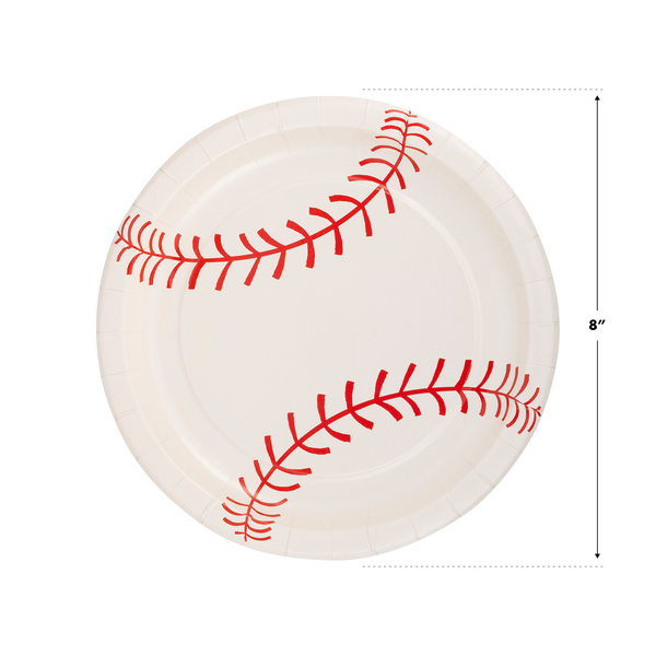 Baseball Paper Plate