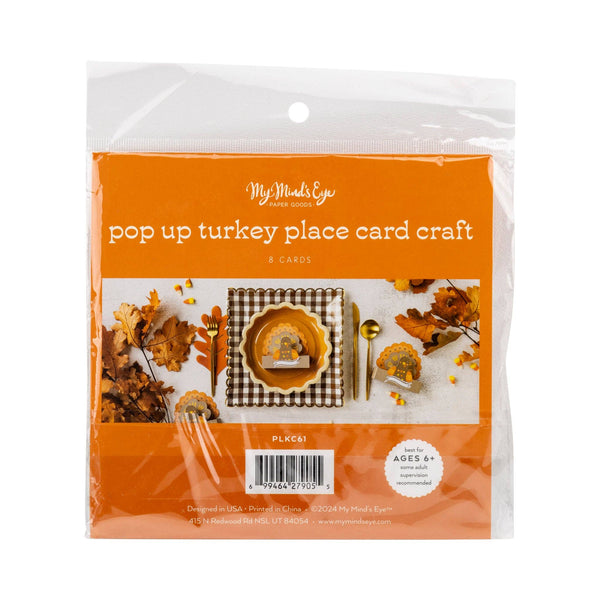Pop Up Thanksgiving Turkey Placecard Craft