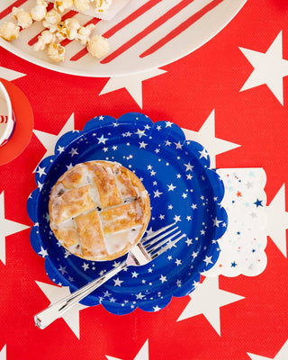 Patriotic Sparkling Stars Party Plates