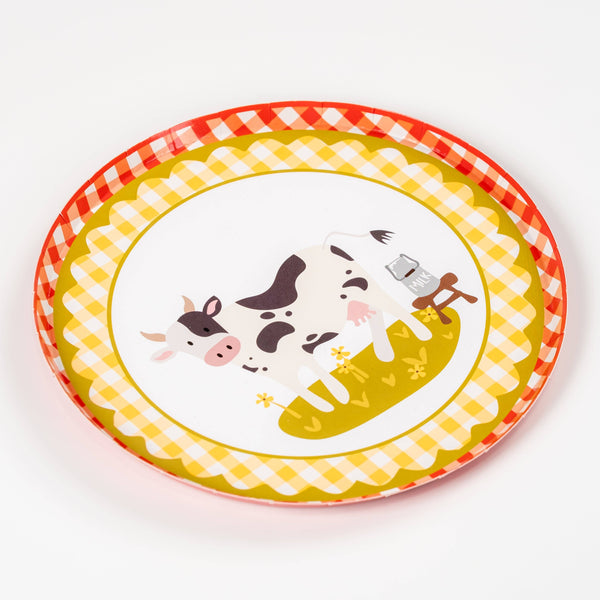 Farm Animal Dessert Plates