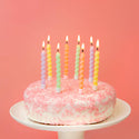 Pastel Twirl Birthday Candles - 8 Pack | Cake Candles