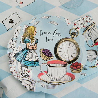 Alice in Wonderland Blue 7" Plates