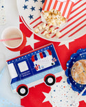 Red White and Blue Stars Dinner Napkins
