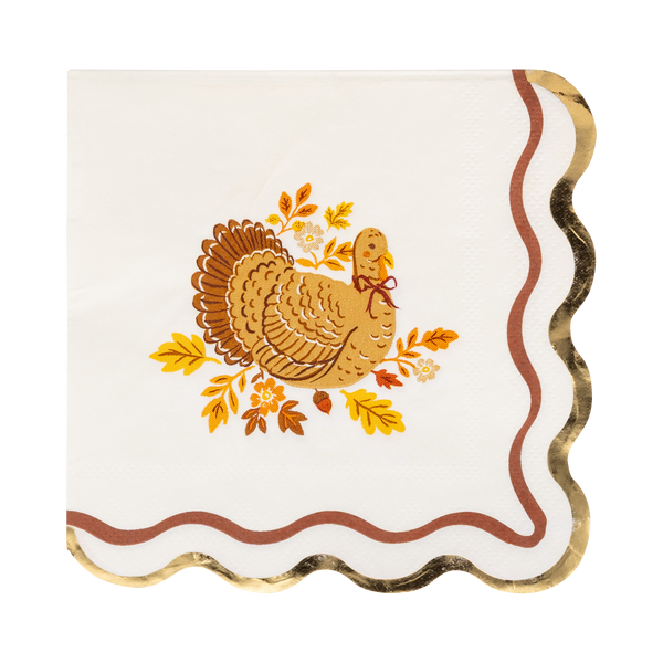 Turkey Foliage Paper Plates