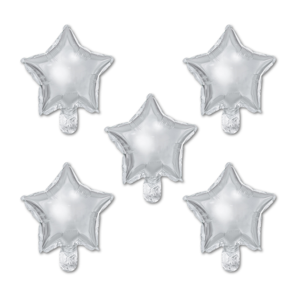 Gold Star Foil Balloons - Set of 5