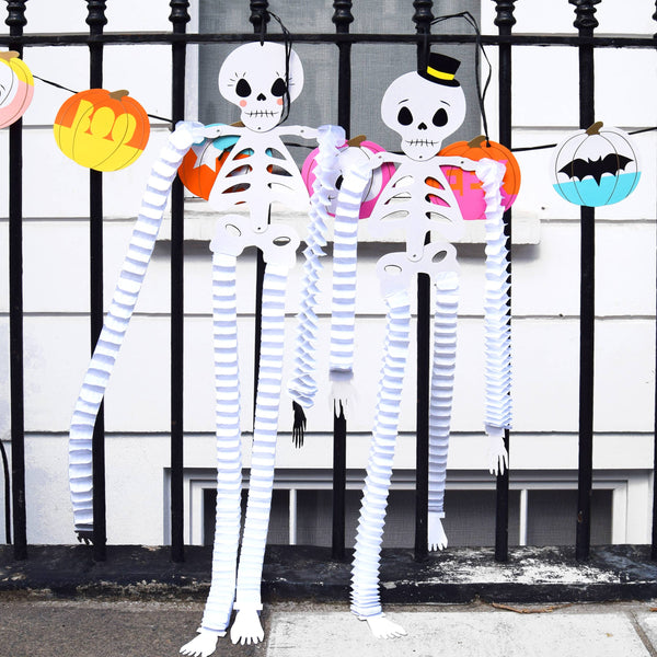 Hanging Skeleton Decorations – Set of 2 Halloween Party Decor