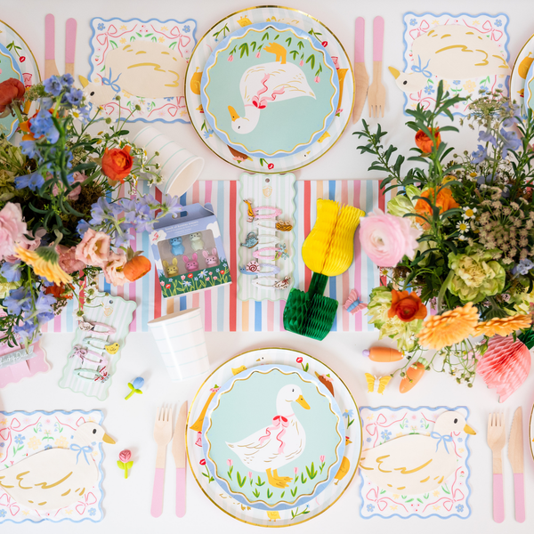 In The Garden Blue Floral Large Napkins