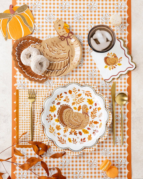 Turkey Foliage Paper Plates