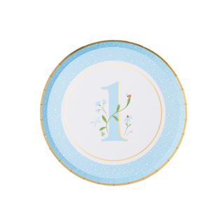 1ST BIRTHDAY SKY BLUE SMALL PLATES