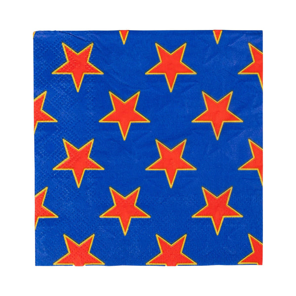 Blue Stars Paper Plates
