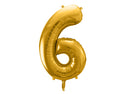 2026 Gold Foil Number Balloons