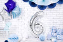 Number "6" Silver Balloon - 34"