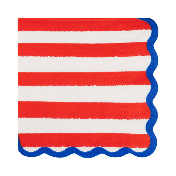 Stars and Stripes Paper Cocktail Napkin Set