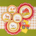 Farm Animal Party Plate