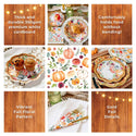 62 pcs Fall/Thanksgiving Tableware Set (16 Guests)