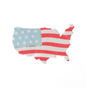 Wavy American Flag Plate
