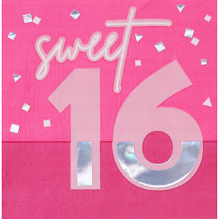 Sweet 16 Birthday Napkins