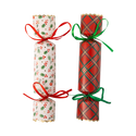 Plaid and Holly Christmas Crackers