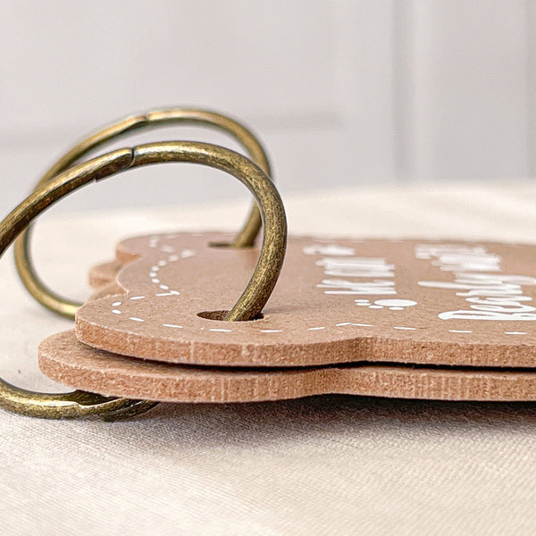 We Can Bearly Wait Baby Shower Prediction & Advice Card Keepsake Book - 50 Cards