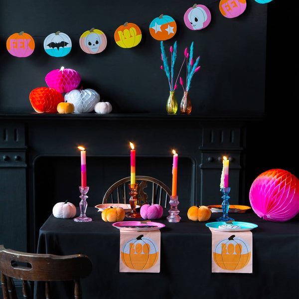 Pumpkin Honeycomb Decorations | Fall Décor | 3 Pack |