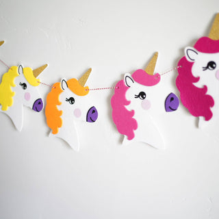 Unicorn Felt Garland