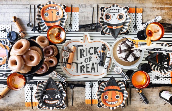 Halloween Polka Dot Dinner Napkins