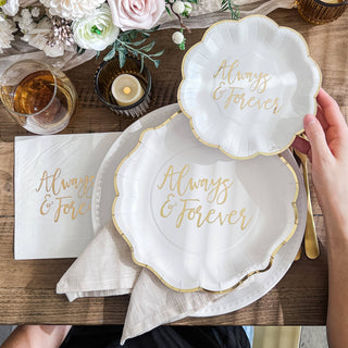 Always & Forever Dessert  Plates