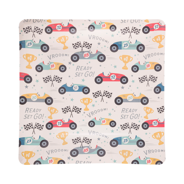 Race Car Birthday Party Plates