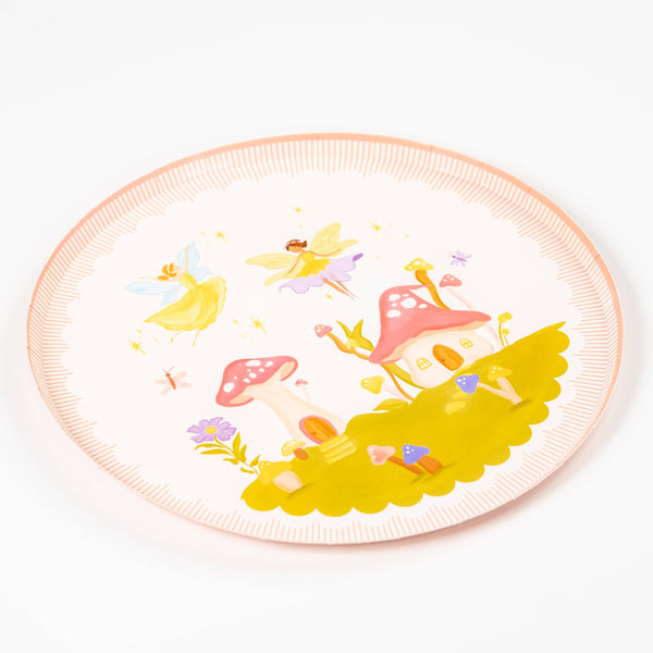 Magical Fairy Garden Dinner Plates - Enchanted Party Decorations