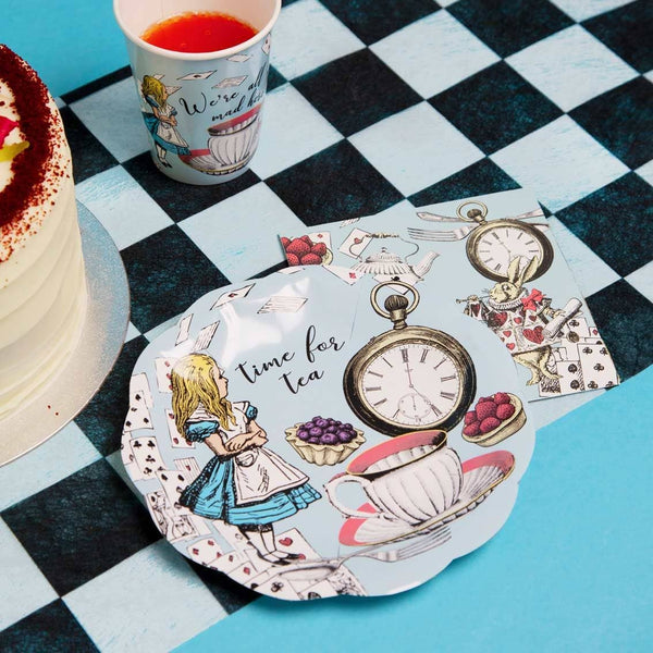 Alice in Wonderland Blue 7" Plates