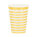 Gold Stripes Party Cups