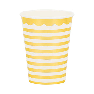 Gold Stripes Party Cups
