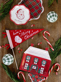 Red and Green Plaid Christmas Cocktail Napkins