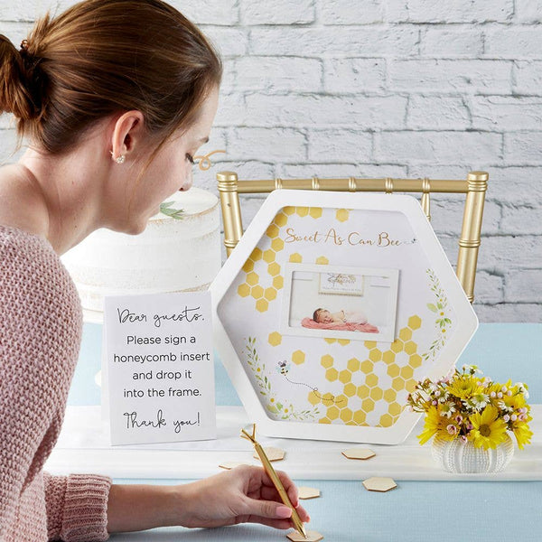 Baby Shower Guest Book Alternative - Sweet as Can Bee