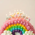 Pastel Happy Birthday Candles | Letter Cake Candles