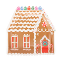 Gumdrop Gingerbread House Shaped Paper Plates