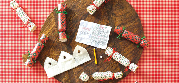 Plaid and Holly Christmas Crackers