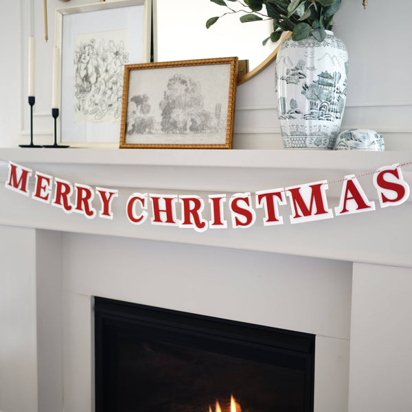 Merry Christmas Felt Letter Banner